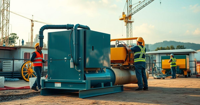 Locação de compressor para obras: como escolher o ideal para sua necessidade